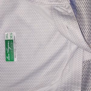 Men's 3xlt Golf shirt like new Grey and purple in color
